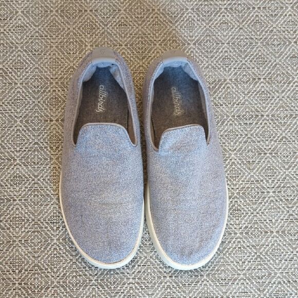 allbirds Shoes - Allbirds Light Gray Wool Lounger Casual Slip-Ons